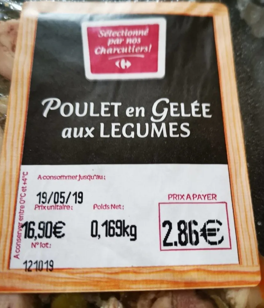 Poulet en gelée aux légumes