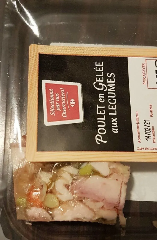 Poulet en gelée aux légumes