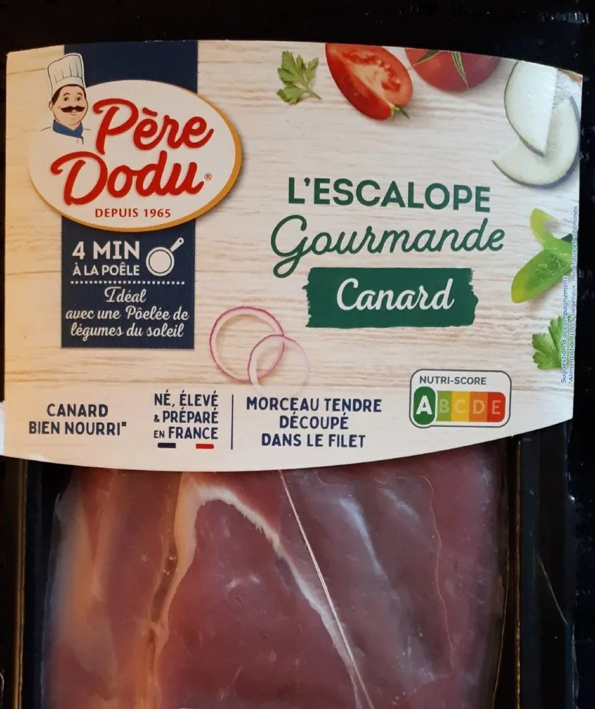 L'escalope gourmande canard