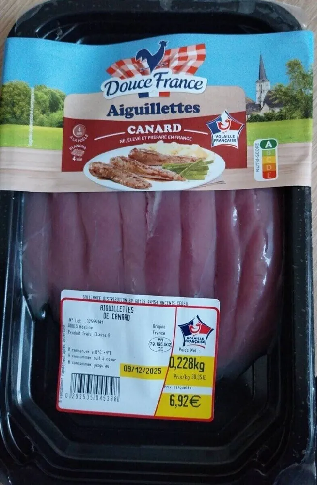 Aiguillettes de canard