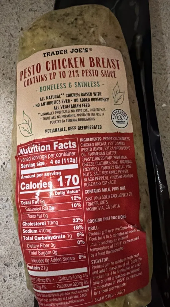 Pesto Chicken Breast