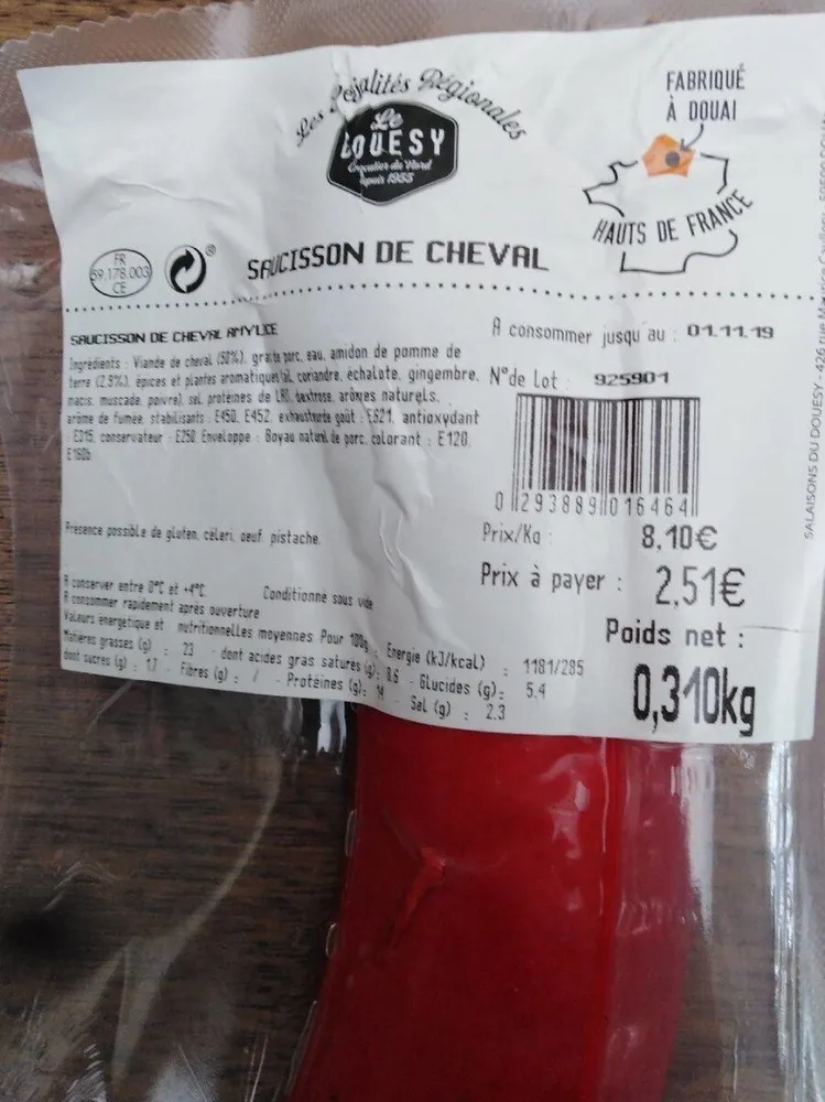 Saucisson de cheval