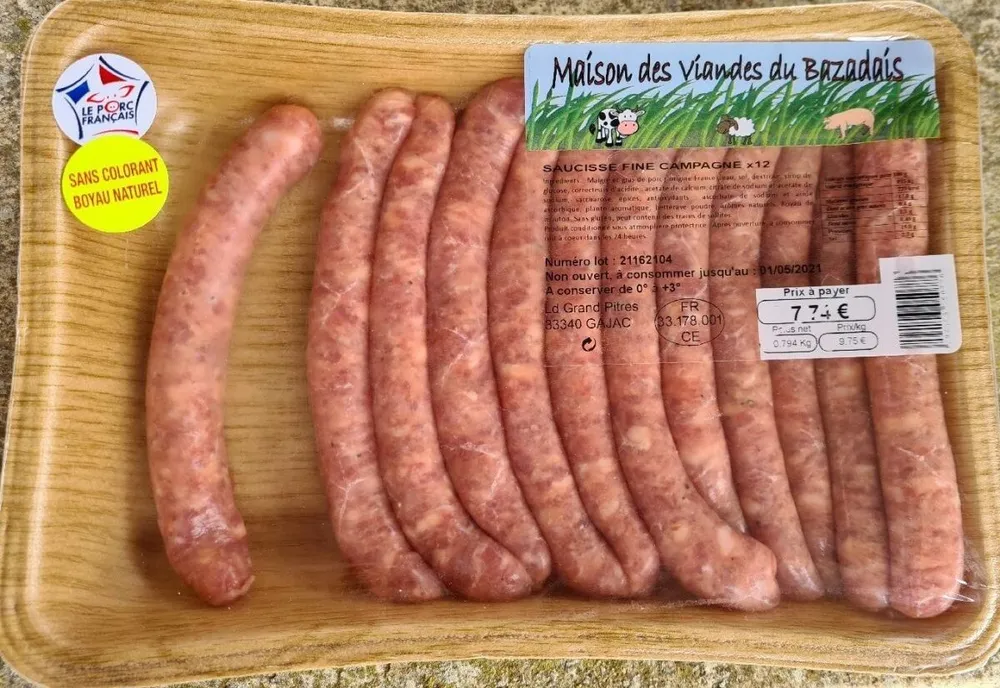 Saucisse fine campagne