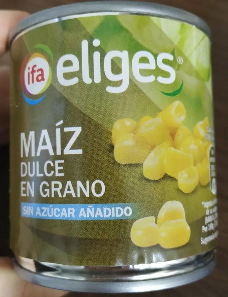 Maíz dulce en grano