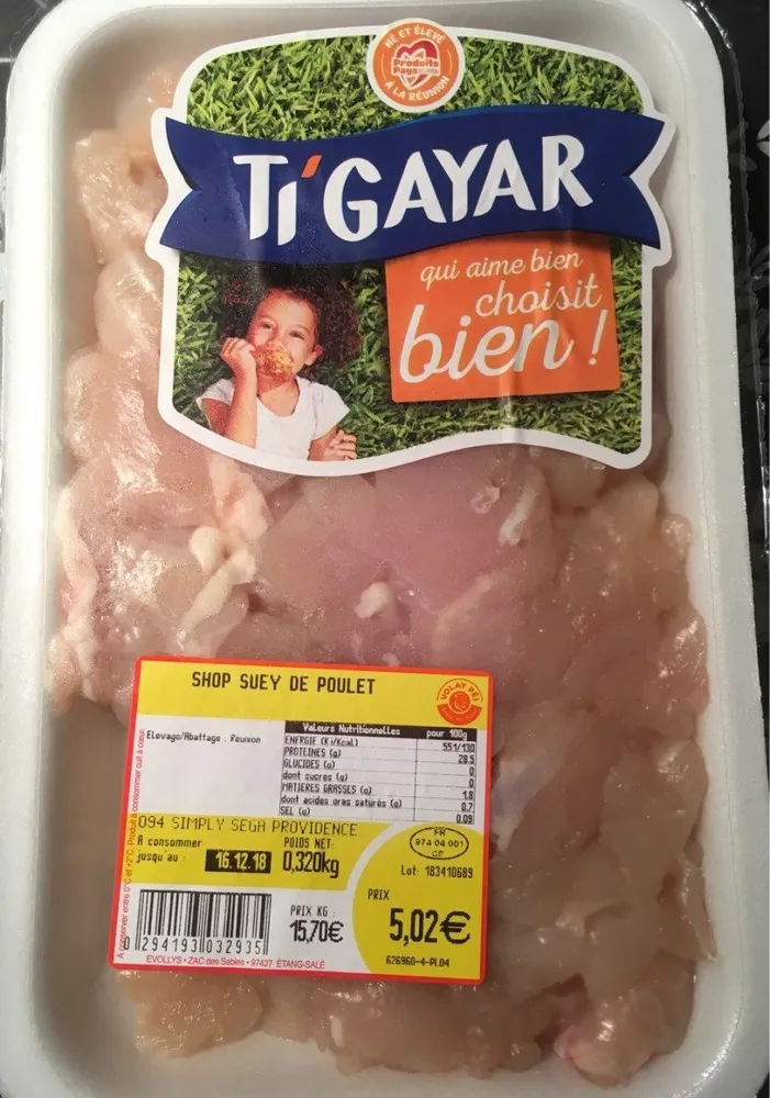 Shop suey de poulet