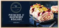 Hand Rolled Pistachio & Raspberry Roulade