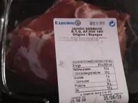 Jambon Serrano  origine Espagne
