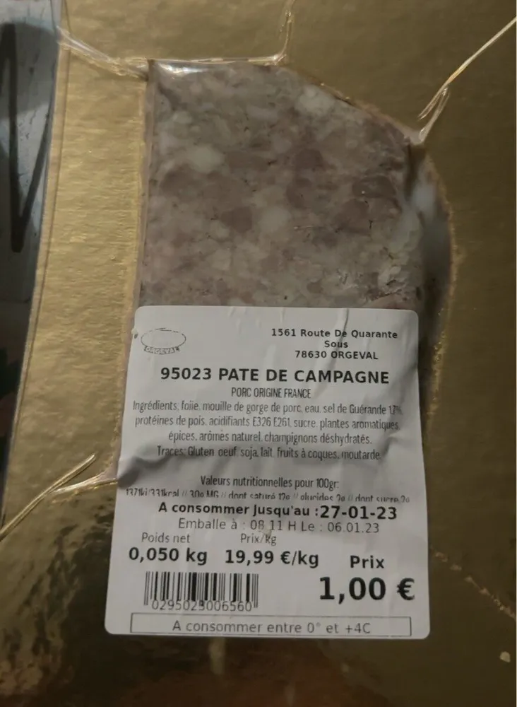 95023 pate de campagne