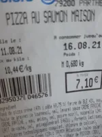 Pizza au saumon maison