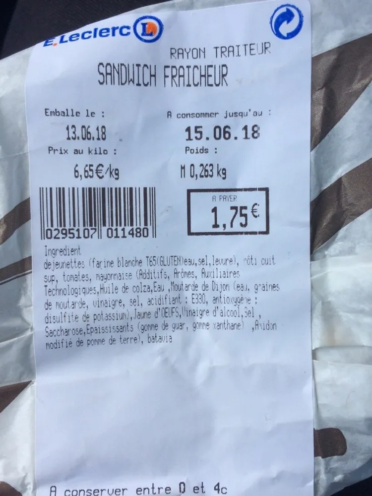 Sandwich Fraicheur
