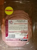 Rôti de porc cuit supérieur traité en salaison et bruni au four