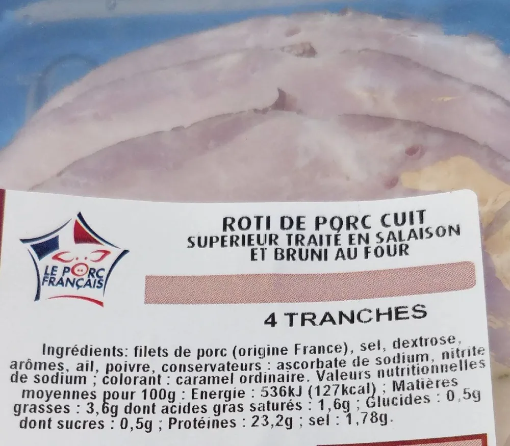 Roti de porc cuit