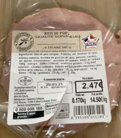 Roti de porc superieur
