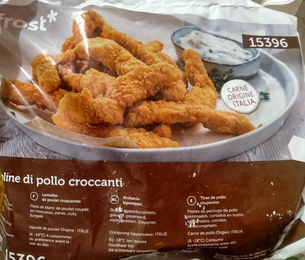 Striscioline di pollo