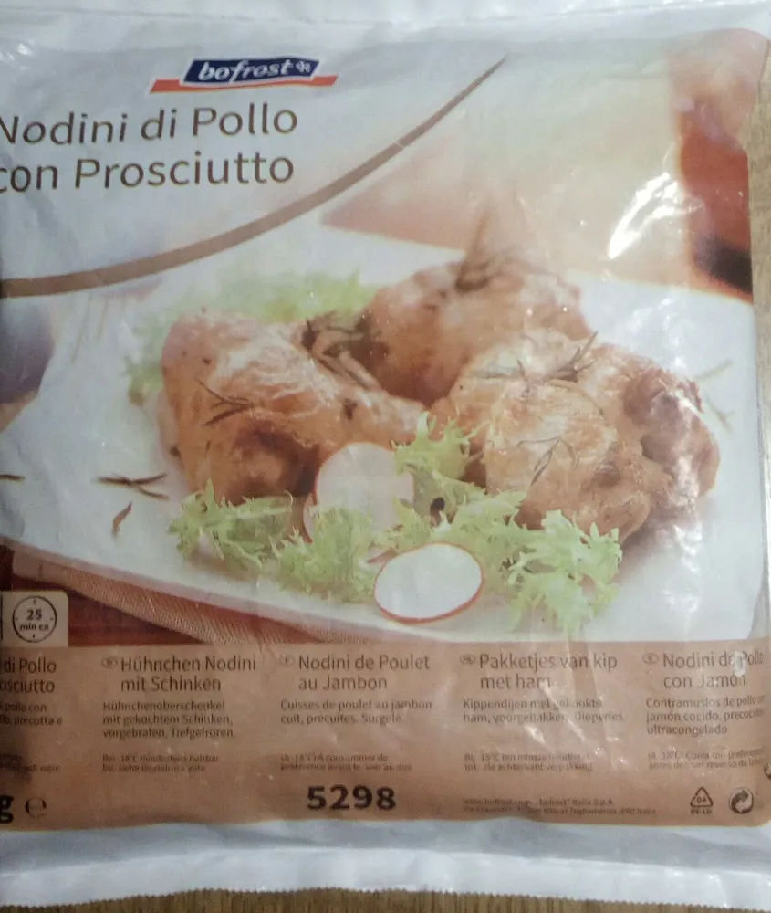 Nodini de poulet au jambon