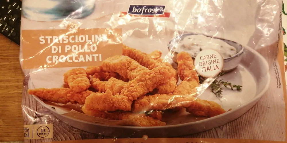Striscioline di pollo