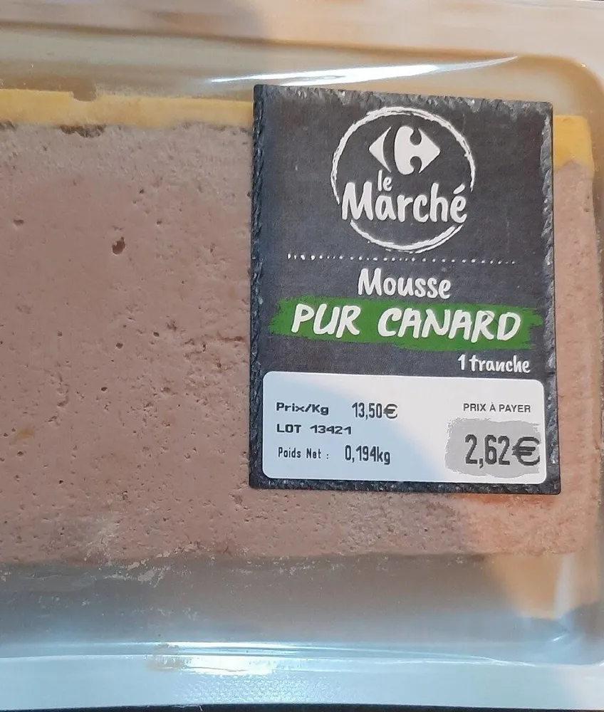 Mousse pur canard