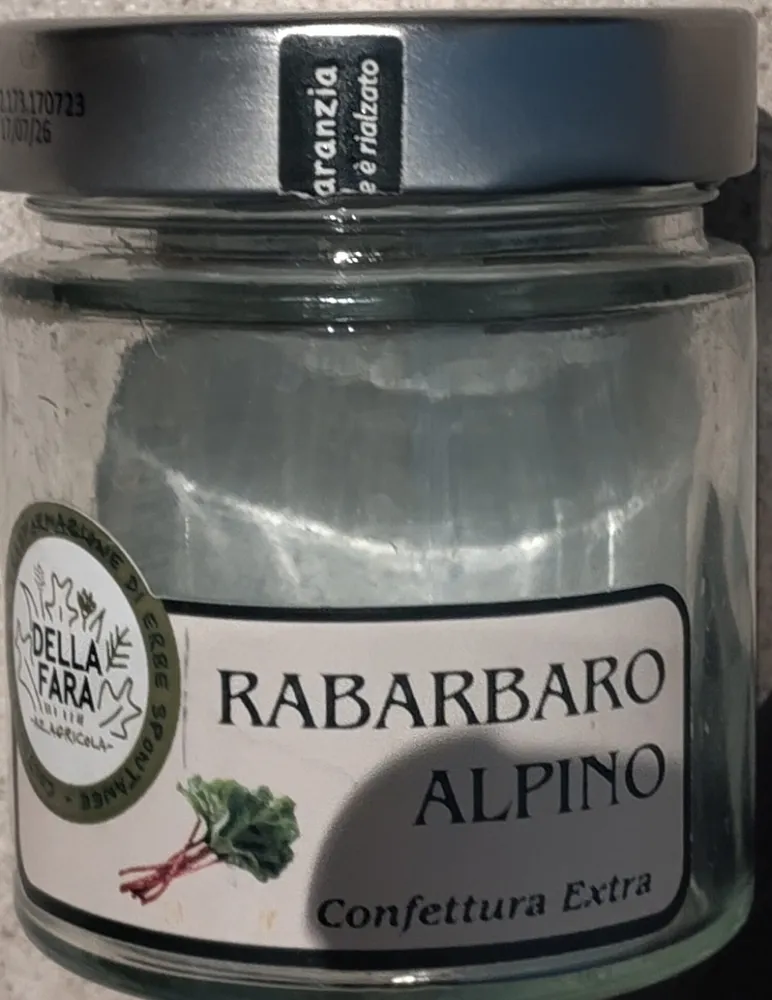 Confettura extra rabarbaro alpino