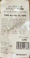 Pain avoine FE 300g