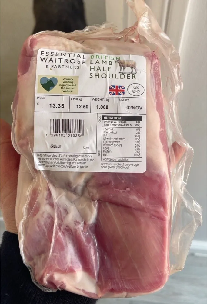 Britush lamb half shoulder
