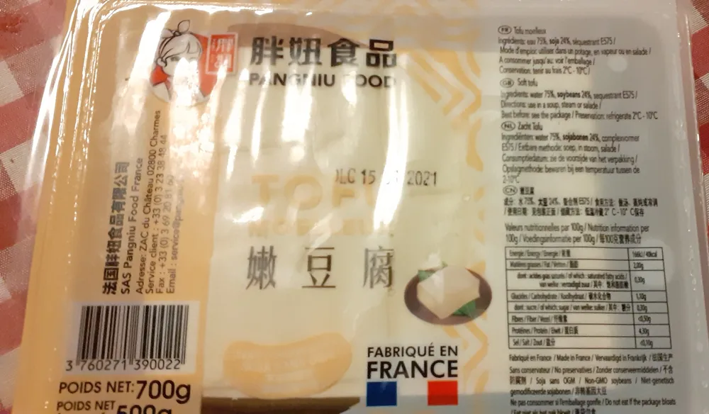 tofu moelleux