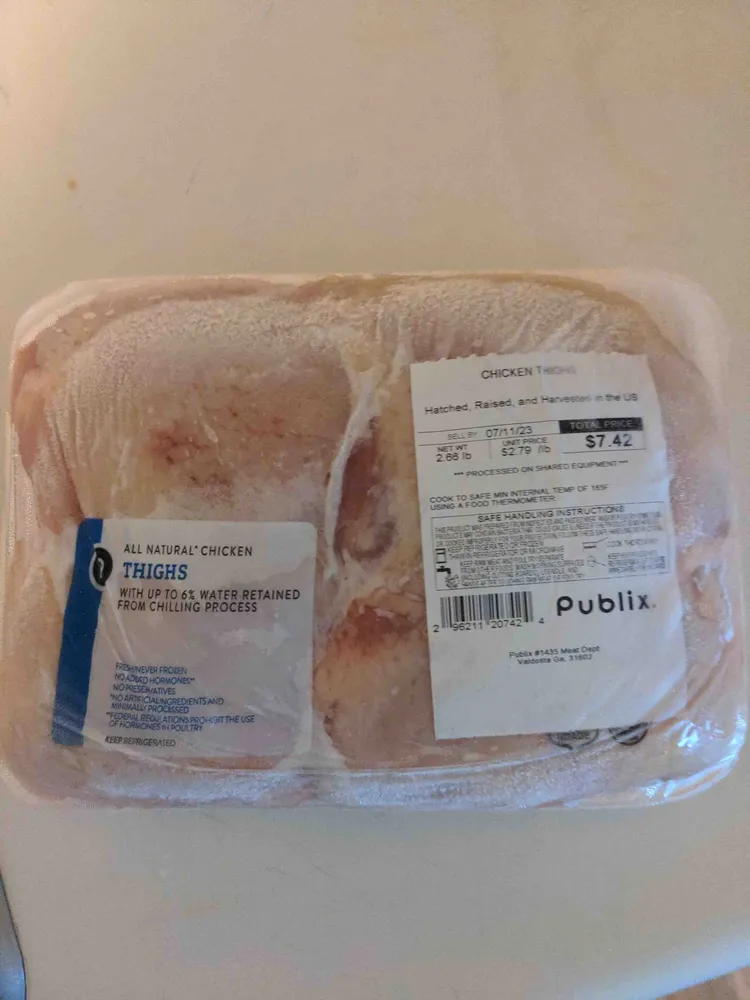 All Natural Chicken Thighs