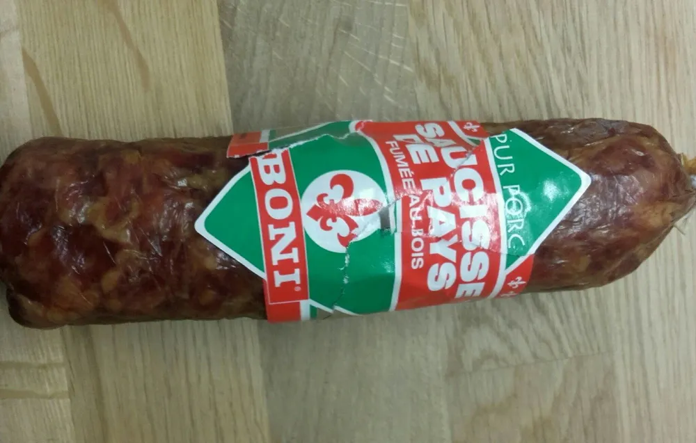 Saucisse de pays fumée au bois
