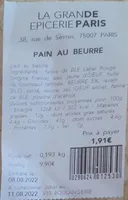 Pain au beurre
