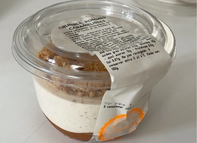 Crumble pommes caramélisé