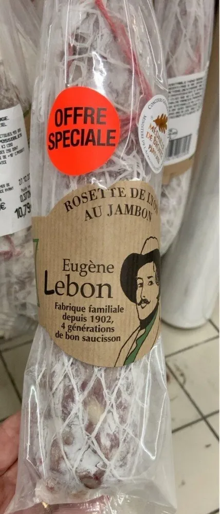 Rosette de lyon au jambon