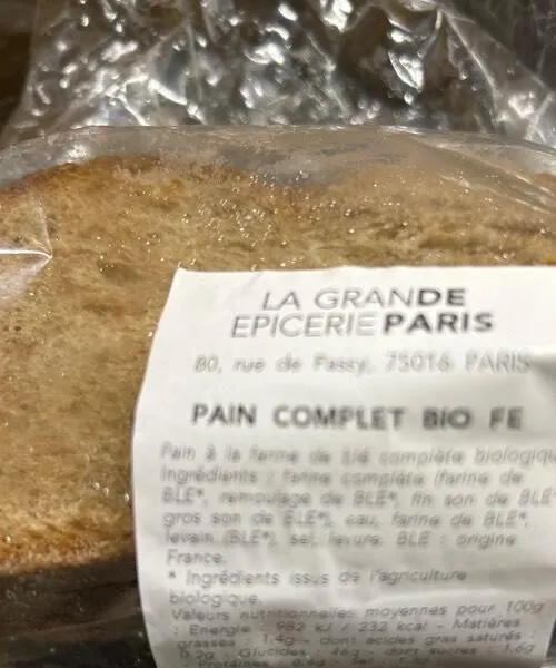 Pain complet bio