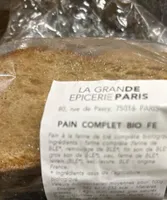 Pain complet bio