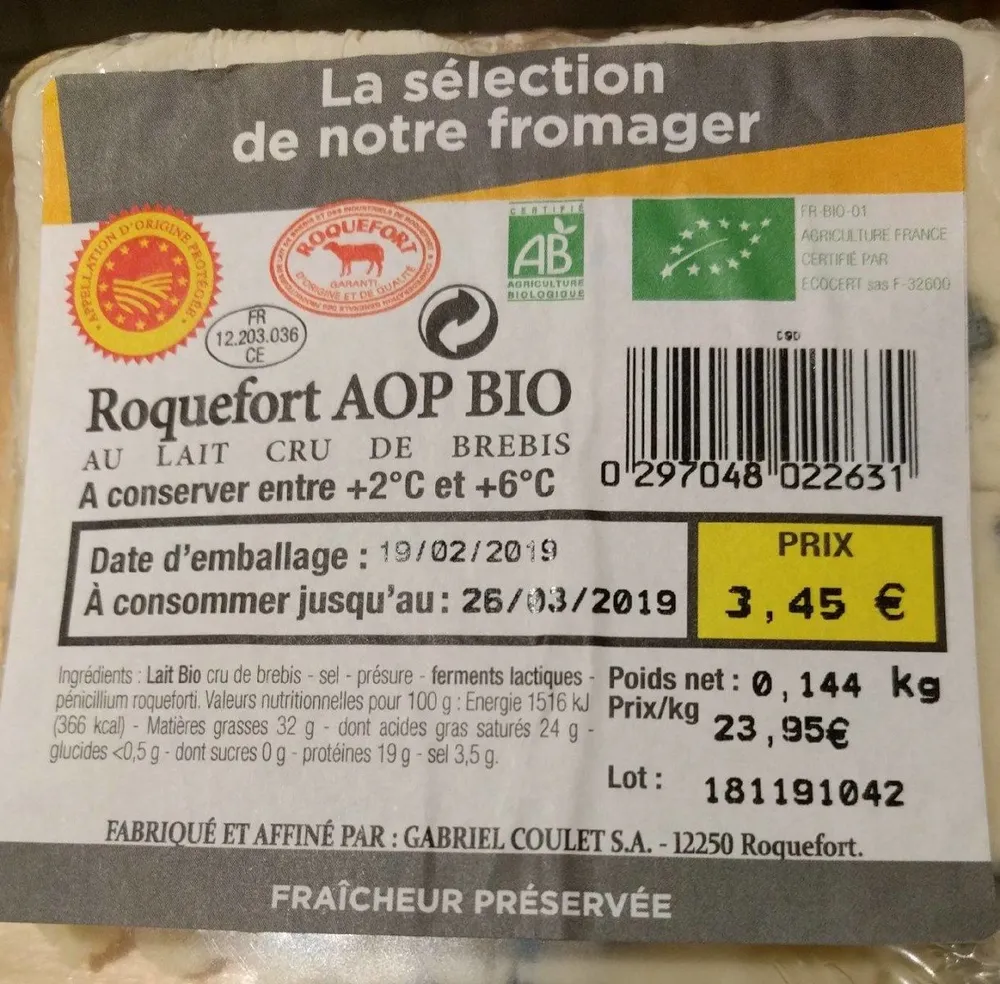 Roquefort AOP BIO