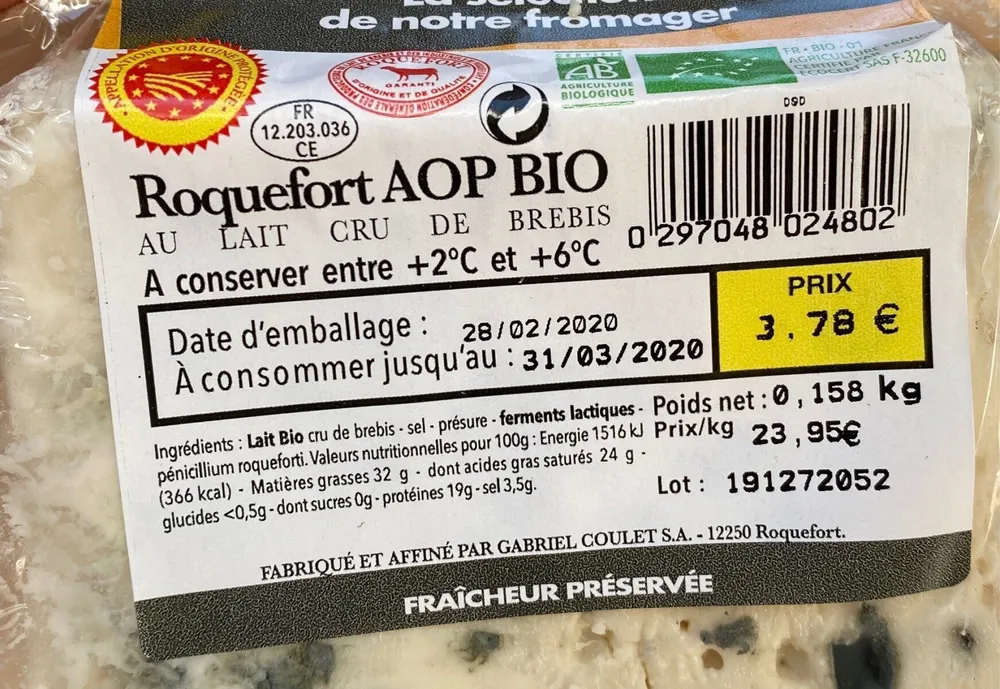 Roquefort AOP BIO