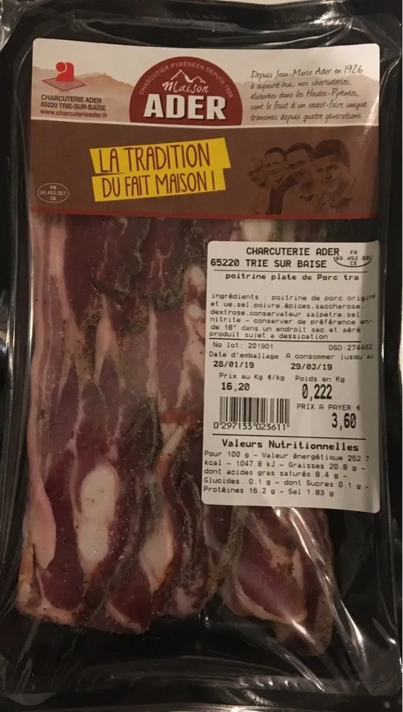 Poitrine de porc