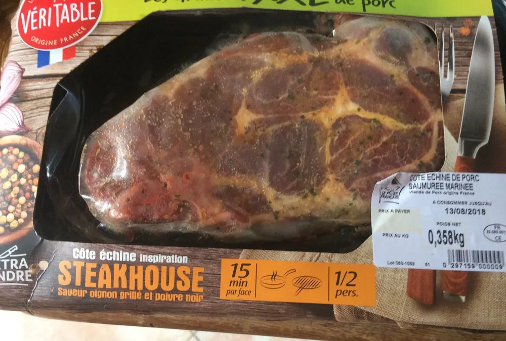 Les grillades XXL de porc