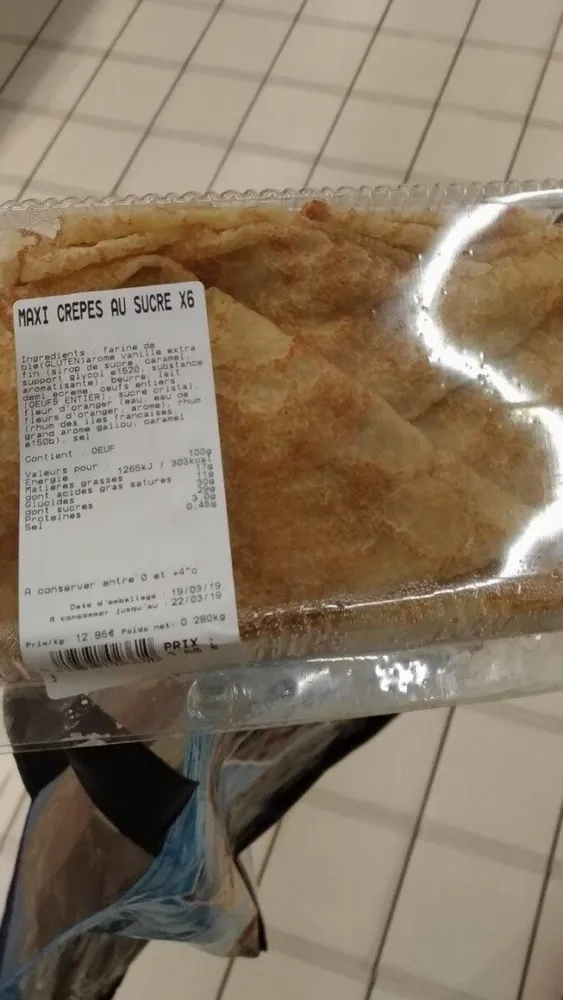 Crêpes au sucre