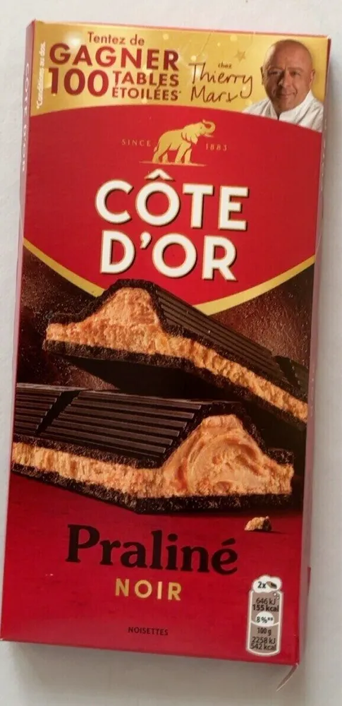 Chocolat praliné noir