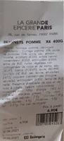 Beignet pomme x4 400g
