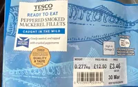 Peppered Smoked Mackarel Fillets