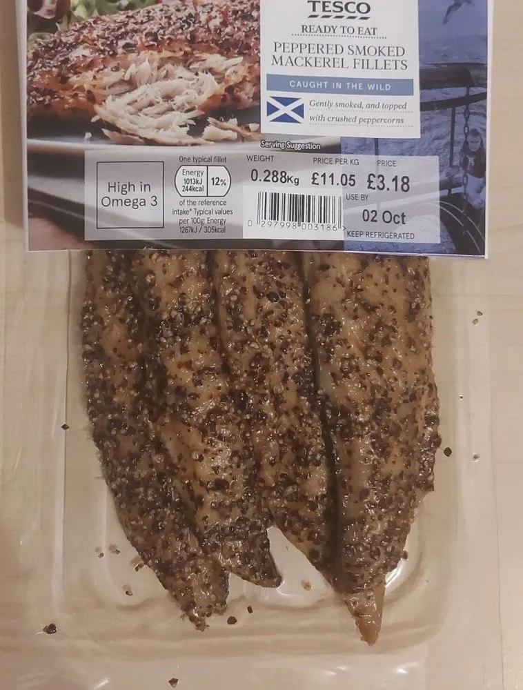 Peppered Smoked Mackerel Fillets