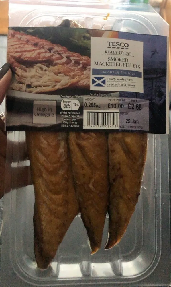Smocked Mackerel fillets