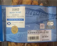 Smoked mackerel fillets