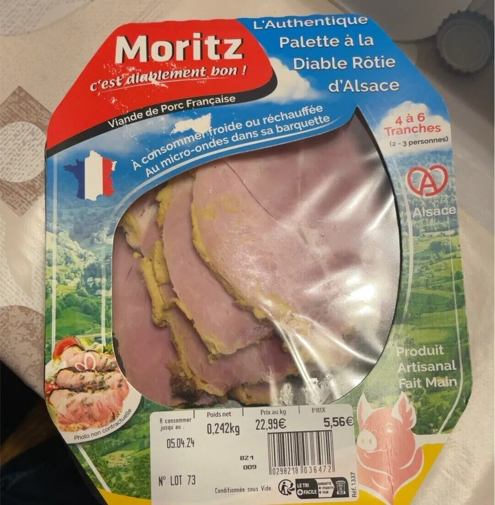 Authentique palette à la diable rotie d’Alsace
