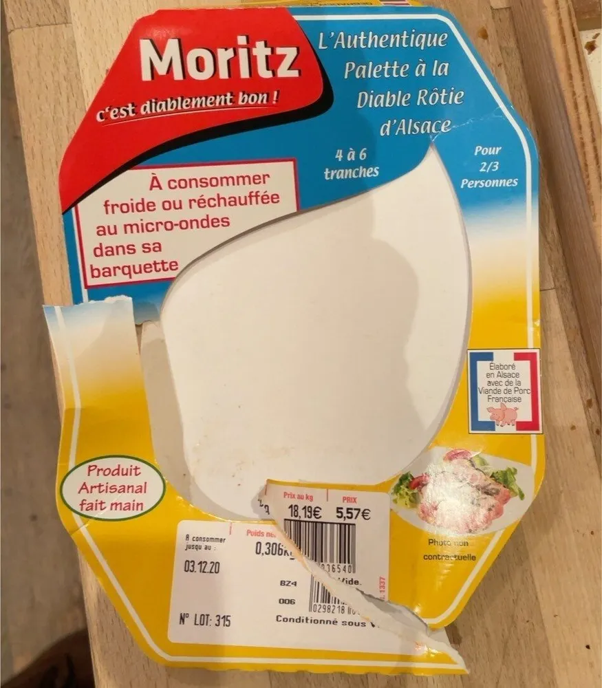 L’authentique palette à la diable rôtie