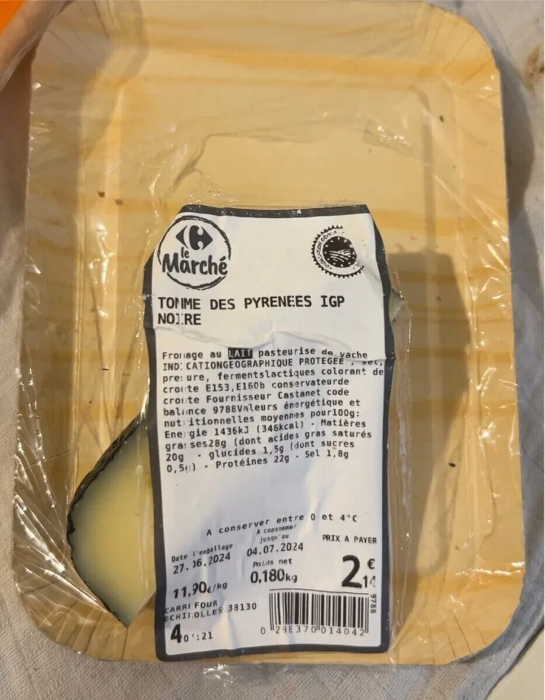 Fromage tomme des pyrenees