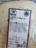 Tomme des Pyrénées igp noire