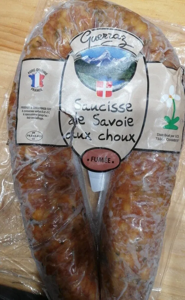 Saucisse de Savoie aux choux