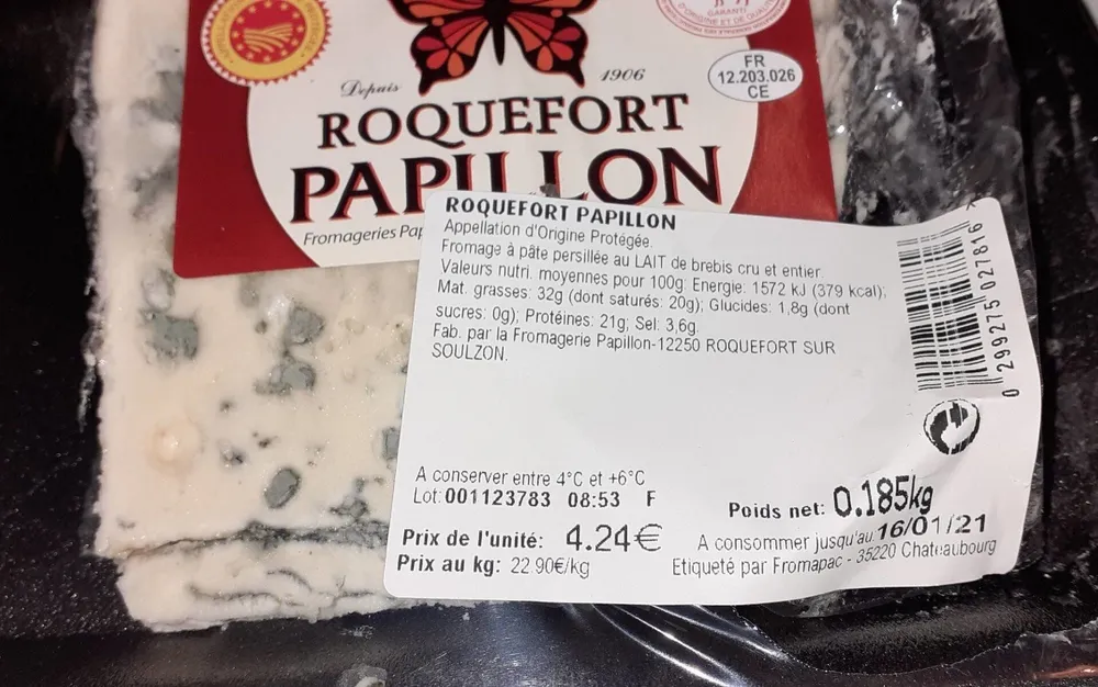 Roquefort papillon