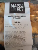Fried Cold Alaskan Pollock